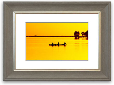 East Urban Home 'Fishermans Tranquil Passage Cornwall' Framed Photographic Print East Urban Home Size: 50 cm H x 70 cm W, Frame Options: Grey  - Size: 93 cm H x 126 cm W East Urban Home 'Fishermans Tranquil Passage Cornwall' Framed Photographic Print East Urban Home Size: 50 cm H x 70 cm W, Frame Options: Grey  - Size: 93 cm H x 126 cm W