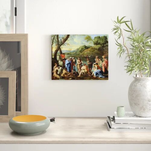 East Urban Home St. John Baptising the People, C.1636-7 by Nicolas Poussin - Picture Frame Art Print on Paper East Urban Home Size: Large  - Size: 70cm H x 100cm W x 2.3cm D