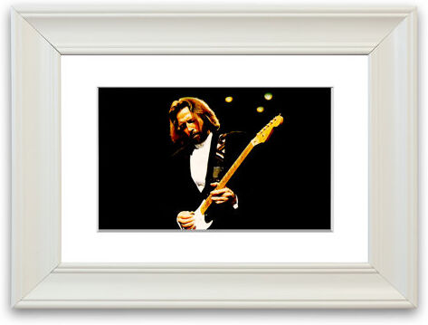 East Urban Home 'Eric Clapton Guitar' Framed Photographic Print East Urban Home Size: 50 cm H x 70 cm W, Frame Options: Matte White  - Size: 93 cm H x 70 cm W East Urban Home 'Eric Clapton Guitar' Framed Photographic Print East Urban Home Size: 50 cm H x 70 cm W, Frame Options: Matte White  - Size: 93 cm H x 70 cm W