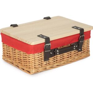 Lily Manor Wicker Lined Gift or Storage Hamper Basket with Lid Double Steamed/Grey 15cm H x 36cm W x 26cm D Lily Manor Wicker Lined Gift or Storage Hamper Basket with Lid Double Steamed/Grey 15cm H x 36cm W x 26cm D