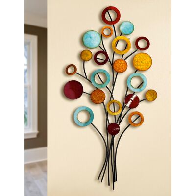 Brayden Studio Lebensbaum Modern Plants & Flowers Wall Decor on Metal Brown 97cm H X 51cm W Brayden Studio Lebensbaum Modern Plants & Flowers Wall Decor on Metal Brown 97cm H X 51cm W