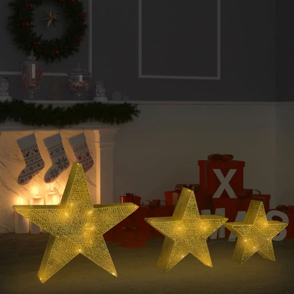 The Seasonal Aisle Christmas Decoration Stars Lighted Sign white 50.0 H x 50.0 W x 9.5 D cm