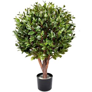 Leaf 90Cm Artificial Eucalyptus Plant in Planter Green 90cm H X 50cm W X 50cm D