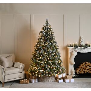 The Seasonal Aisle Lighted Artificial Fir Christmas Tree Green 3.15ft H