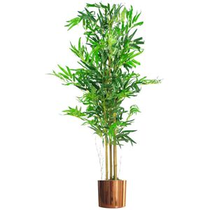 Leaf Artificial Bamboo Plants Trees Planter Realistic Copper 120cm H x 60cm W x 60cm D