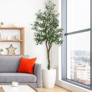 The Seasonal Aisle 210cm Faux Olive Tree Tree Green 210cm H X 20cm W X 20cm D