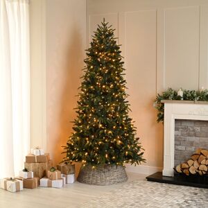 The Seasonal Aisle Lighted Artificial Pine Christmas Tree Green 3.1ft H