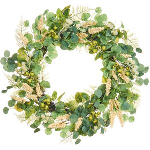 The Seasonal Aisle 80cm Artificial Wreath Green 80cm H X 80cm W X 18cm D