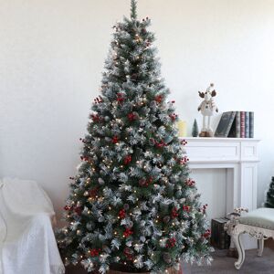 The Seasonal Aisle Lighted Artificial Christmas Tree Green 5.91ft H