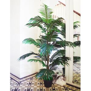 Large Artificial Palm Tree 140cm Areca Palm Extra Tall Realistic Leaves Potted The Seasonal Aisle Green 140cm H X 80cm W X 80cm D