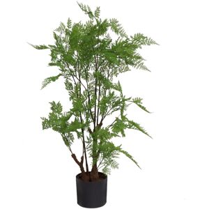 Leaf Artificial Fern Plant Tree Large 90cm Woodland Fern Realistic Green 90cm H X 50cm W X 50cm D