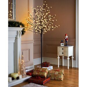 The Seasonal Aisle 352 Warm White Cherry Blossom LED Lighted Trees & Branches Yellow 180cm H X 24cm L X 24cm D