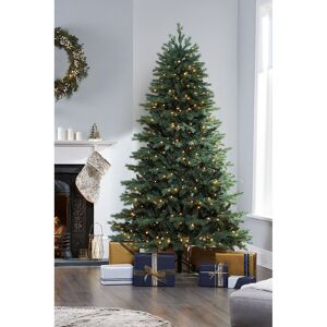 The Seasonal Aisle Green Realistic Spruce Christmas Tree with 450 LED Lights 6' H