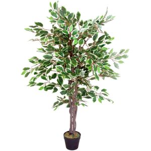 130cm Leaf Realistic Artificial Ficus Tree / Plant Green 100cm H X 60cm W X 60cm D