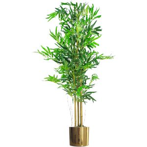 Leaf Artificial Bamboo Tree in Pot Gold 120cm H x 60cm W x 60cm D
