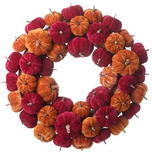 The Seasonal Aisle 46cm Artificial Wreath Orange/Red 46cm H X 46cm W X 10cm D The Seasonal Aisle 46cm Artificial Wreath Orange/Red 46cm H X 46cm W X 10cm D