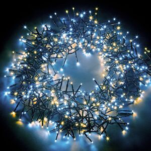 The Seasonal Aisle NETTA Cluster Fairy Christmas Lights - 2000 LED / 24M Lit-Length Warm/Cool White 1cm H X 2,400cm L X 1cm D The Seasonal Aisle NETTA Cluster Fairy Christmas Lights - 2000 LED / 24M Lit-Length Warm/Cool White 1cm H X 2,400cm L X 1cm D