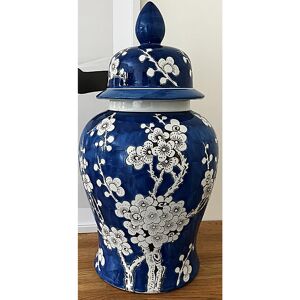 Astoria Grand Large Blossom Ginger Jar Blue 45cm H X 24cm W X 24cm D Astoria Grand Large Blossom Ginger Jar Blue 45cm H X 24cm W X 24cm D