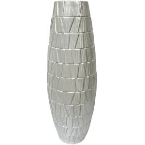Canora Grey Floor Vase For Living Room Furniture, Luxury Decoration Vase with Gold Finish Silver 56cm H x 19cm W x 19cm D Canora Grey Floor Vase For Living Room Furniture, Luxury Decoration Vase with Gold Finish Silver 56cm H x 19cm W x 19cm D