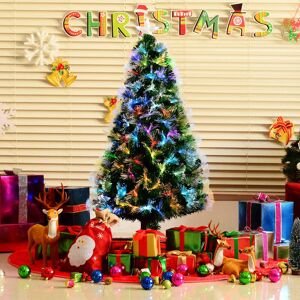 The Seasonal Aisle Durham 6' H Artificial PVC Fir Flocked Christmas Treewith 230 LED Pulsing/Blinking Lights Blue;Green;Red;Yellow 180cm H The Seasonal Aisle Durham 6' H Artificial PVC Fir Flocked Christmas Treewith 230 LED Pulsing/Blinking Lights Blue;Green;Red;Yellow 180cm H