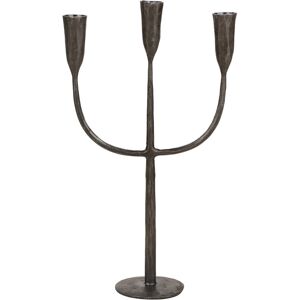 Marlow Home Co. Forged Iron Trident Taper Candle Holder Black 40cm H X 22cm W X 9cm D Marlow Home Co. Forged Iron Trident Taper Candle Holder Black 40cm H X 22cm W X 9cm D