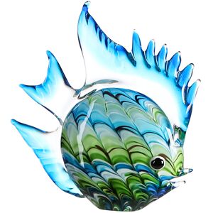 Longshore Tides Fun Fish Edith Sculpture Blue;Black;Green 30cm H X 28.5cm W X 6.5cm D Longshore Tides Fun Fish Edith Sculpture Blue;Black;Green 30cm H X 28.5cm W X 6.5cm D