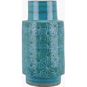 George Oliver Sidra Jar Green 30cm H X 15cm W X 15cm D George Oliver Sidra Jar Green 30cm H X 15cm W X 15cm D