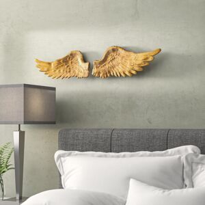 Lily Manor 2 Piece Angel Wings Wall Décor Set Cream Large Lily Manor 2 Piece Angel Wings Wall Décor Set Cream Large