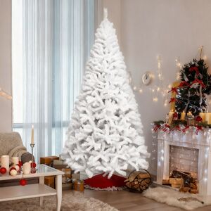 Marlow Home Co. 6FT/1.8M Snow Flocked Christmas Tree with Foldable Metal Stand White 2.1 m H Marlow Home Co. 6FT/1.8M Snow Flocked Christmas Tree with Foldable Metal Stand White 2.1 m H
