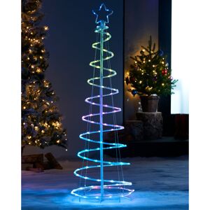 The Seasonal Aisle 100 Multicolour Pre-Lit Spiral Christmas Tree Rope Lights 149.86cm H X 50cm L X 50cm D The Seasonal Aisle 100 Multicolour Pre-Lit Spiral Christmas Tree Rope Lights 149.86cm H X 50cm L X 50cm D