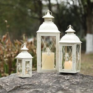 Lily Manor 3 Piece Tabletop Lantern Set White 802.97cm H X 303.15cm W X 122.91cm D Lily Manor 3 Piece Tabletop Lantern Set White 802.97cm H X 303.15cm W X 122.91cm D