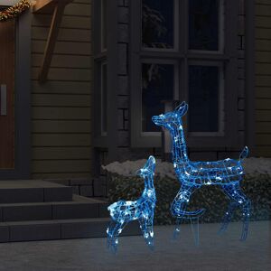 The Seasonal Aisle Acrylic Reindeer Family Decoration Lantern Blue 60cm H X 34cm L X 14cm D The Seasonal Aisle Acrylic Reindeer Family Decoration Lantern Blue 60cm H X 34cm L X 14cm D