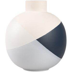 George Oliver CERAMIC VASE White/Blue overall height- 26cm George Oliver CERAMIC VASE White/Blue overall height- 26cm