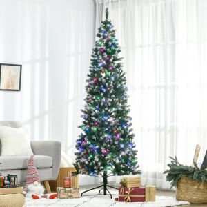 The Seasonal Aisle 210Cm H Realistic Artificial Pine Flocked/Frosted Christmas Tree Green 6.89ft H x 2.4ft W The Seasonal Aisle 210Cm H Realistic Artificial Pine Flocked/Frosted Christmas Tree Green 6.89ft H x 2.4ft W