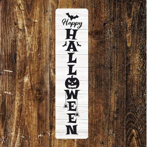 The Seasonal Aisle Happy Halloween Wall Décor Black;White 80cm H x 20cm W The Seasonal Aisle Happy Halloween Wall Décor Black;White 80cm H x 20cm W