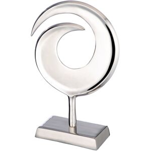 Metro Swirl Bilan Sculpture Silver 39cm H x 29cm W x 9cm D Metro Swirl Bilan Sculpture Silver 39cm H x 29cm W x 9cm D