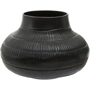 Canora Grey Azraf Ceramic Table Vase Black 19cm H x 27cm W x 27cm D Canora Grey Azraf Ceramic Table Vase Black 19cm H x 27cm W x 27cm D