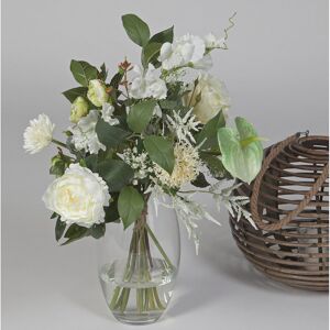 The Seasonal Aisle Limited Edition Bouquet Mixed Centerpiece White/Green 80cm H X 50cm W X 50cm D The Seasonal Aisle Limited Edition Bouquet Mixed Centerpiece White/Green 80cm H X 50cm W X 50cm D