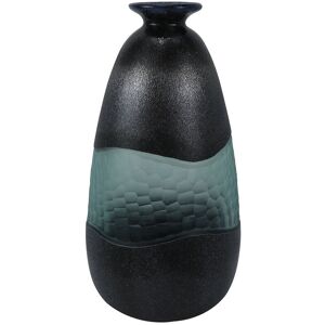 World Menagerie Innisfil Glass Vase For Living Room Furniture, Luxury Decoration Handmade Vase Black;Green 38.5cm H X 20cm W X 20cm D World Menagerie Innisfil Glass Vase For Living Room Furniture, Luxury Decoration Handmade Vase Black;Green 38.5cm H X 20cm W X 20cm D