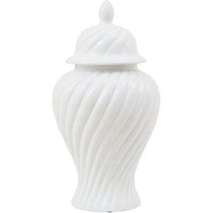 Ophelia & Co. Artim Damson Small White Ceramic Jar White 61 H x 31 W x 31 D cm Ophelia & Co. Artim Damson Small White Ceramic Jar White 61 H x 31 W x 31 D cm