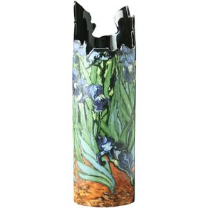 John Beswick, Van Gogh - Irises Vase Blue 22cm H X 8cm W X 8cm D John Beswick, Van Gogh - Irises Vase Blue 22cm H X 8cm W X 8cm D