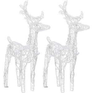 The Seasonal Aisle LED Christmas Reindeers Net Lights Cold White 55cm H X 18cm L X 21.59cm D The Seasonal Aisle LED Christmas Reindeers Net Lights Cold White 55cm H X 18cm L X 21.59cm D