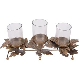 Astoria Grand Votive Holders Antinque Gold / Clear Glass 22cm H X 49.5cm W X 20.5cm D Astoria Grand Votive Holders Antinque Gold / Clear Glass 22cm H X 49.5cm W X 20.5cm D