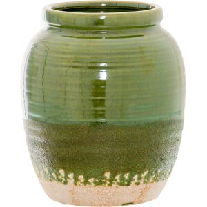 Bloomsbury Market Toula Olive Ceramic Table Vase Olive 23cm H x 20cm W x 20cm D Bloomsbury Market Toula Olive Ceramic Table Vase Olive 23cm H x 20cm W x 20cm D