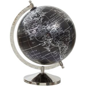 Rosdorf Park Felt Desk Globe Silver/Black 27cm H x 20cm W x 20cm D Rosdorf Park Felt Desk Globe Silver/Black 27cm H x 20cm W x 20cm D