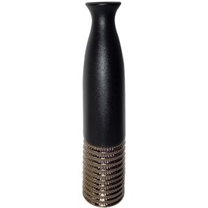 Canora Grey Textured Ceramic Floor Vase for the Living Room, Modern Decorative Vase Black;Textured Bronze 60cm H x 13cm W x 13cm D Canora Grey Textured Ceramic Floor Vase for the Living Room, Modern Decorative Vase Black;Textured Bronze 60cm H x 13cm W x 13cm D