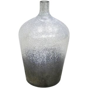 World Menagerie Watlington Recycled Glass Table Vase, 29cm Atlantic Blue Frosted 29cm H X 20.5cm W X 20.5cm D World Menagerie Watlington Recycled Glass Table Vase, 29cm Atlantic Blue Frosted 29cm H X 20.5cm W X 20.5cm D