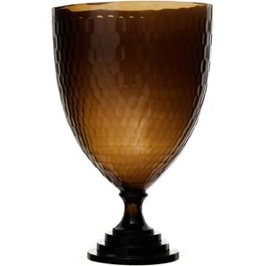 Marlow Home Co. Glass Tabletop Hurricane Brown 42cm H x 27cm W x 27cm D Marlow Home Co. Glass Tabletop Hurricane Brown 42cm H x 27cm W x 27cm D