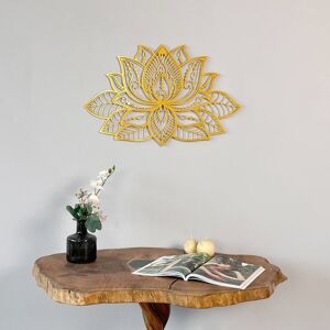 Langley Street Metal Mandala Lotus Flower Wall Art Gold 43cm H X 67cm W Langley Street Metal Mandala Lotus Flower Wall Art Gold 43cm H X 67cm W