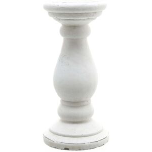 Fleur De Lis Living Small Matt White Ceramic Candle Holder White 38cm H x 18cm W x 18cm D Fleur De Lis Living Small Matt White Ceramic Candle Holder White 38cm H x 18cm W x 18cm D